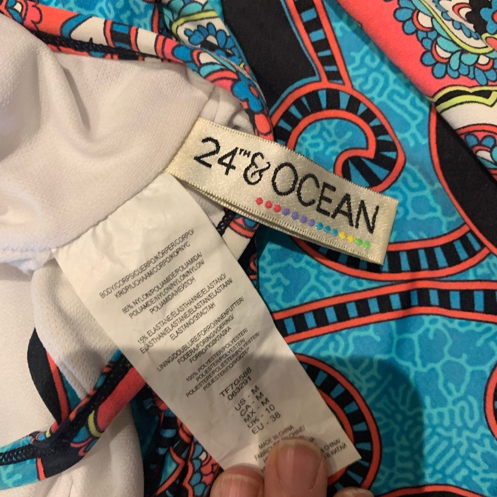 24th & Ocean Blue Black Camisole Top - Picture 3 of 3
